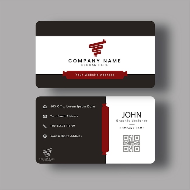 professional business card visiting card company card new style vector illustration