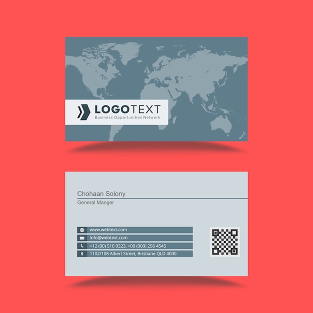 Vector professional business card