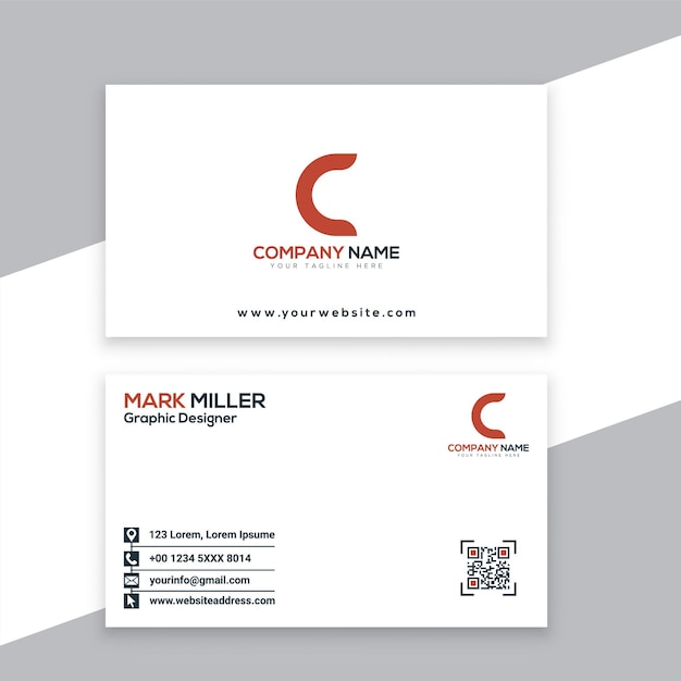 Vector professional business card