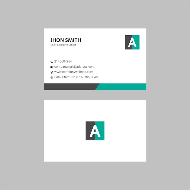 Vector professional business card