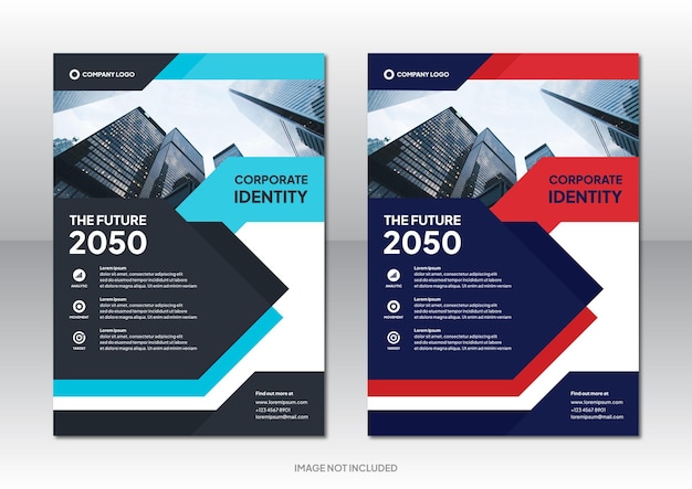 Professional business corporate brochure design background template