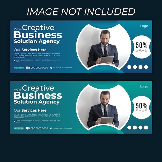 professional business Facebook Cover design template vector file