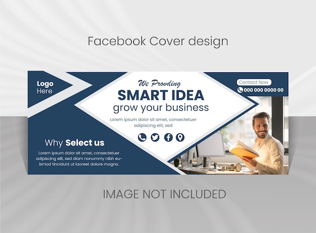 Professional business Facebook cover page timeline web ad banner template