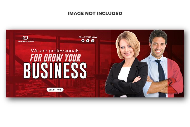 Professional business Facebook cover template
