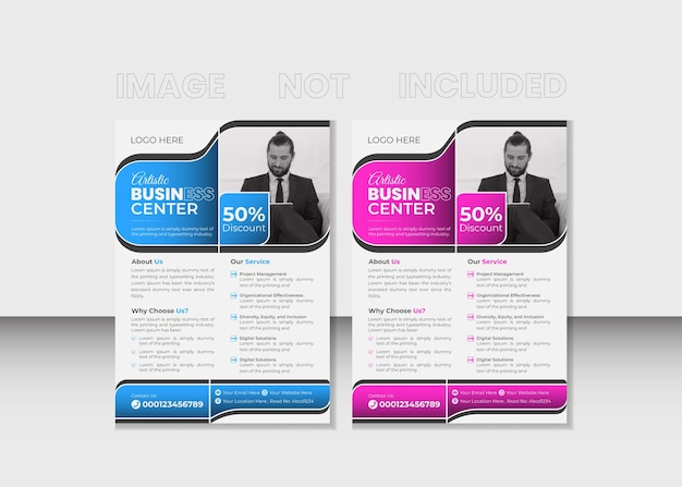 Vector professional business flyer template corporate business flyer template