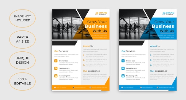 Professional business flyer template design