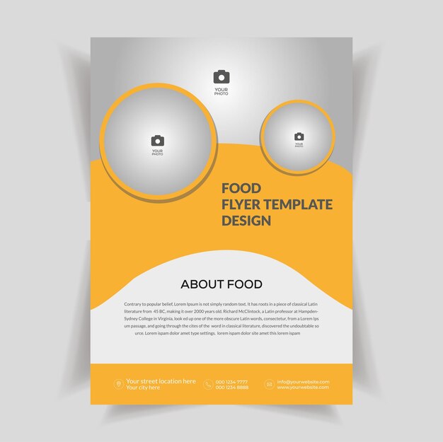 Professional business flyer template.