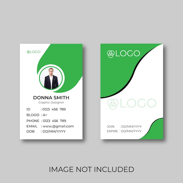 Professional business id card template