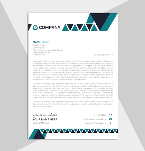 professional business letterhead design
