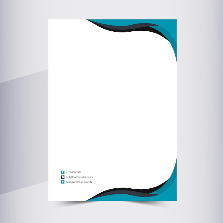 Vector professional business letterhead-sjabloon