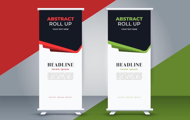 professional business roll up display standee