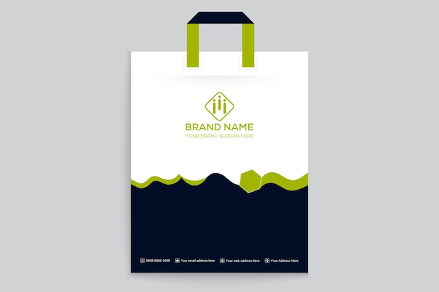 Professional business shopping bag design for corporate office