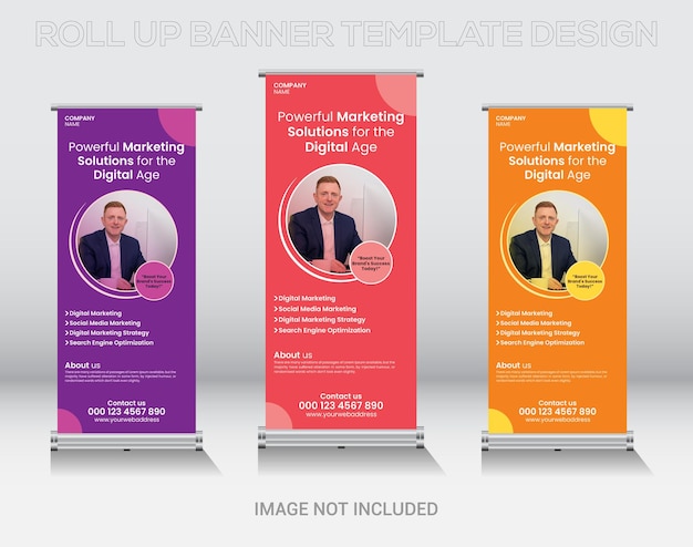 Vettore professional business stand alti e luccicanti banners affascinanti per ogni occasione