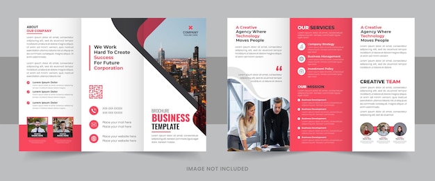 Professional business trifold brochure design