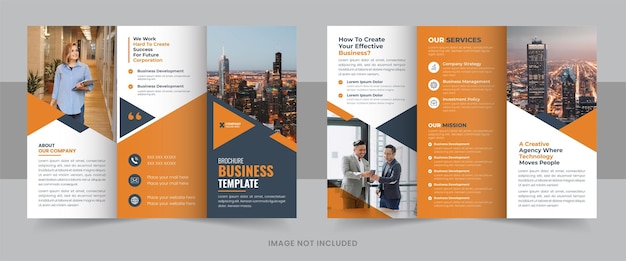 Professional business trifold brochure design