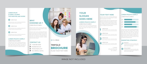 Professional business trifold brochure design