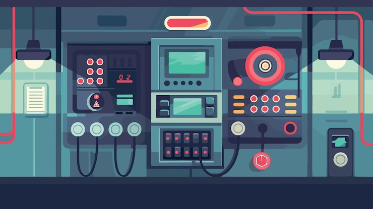 Vector professional car alarm system vector illustration for security images