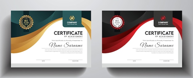 Vector professional certificate template