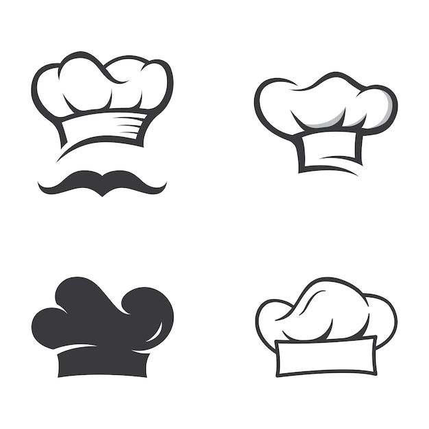 Professional chef or kitchen chef hat logo template design Logo for business home cook and restaurant chef