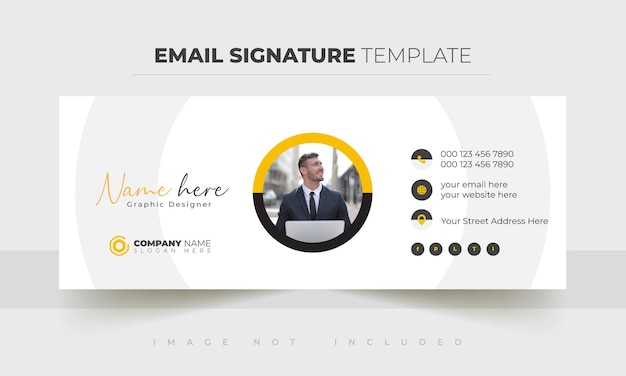 Professional and Clean Email Signature Template Design