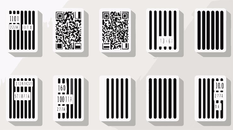 Vector professional collection of 2d barcode designs