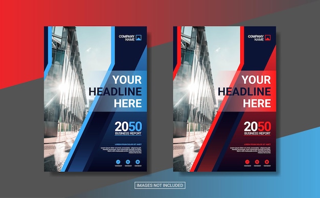 Professional corporate book cover template