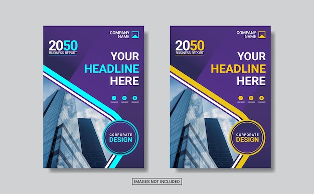 Professional corporate book cover template