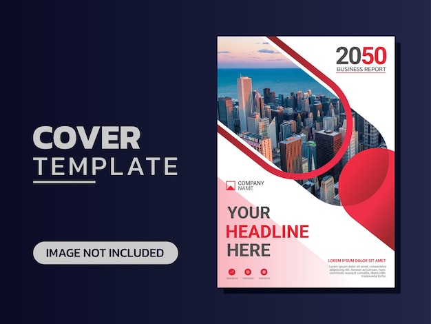 Vector professional corporate book cover template