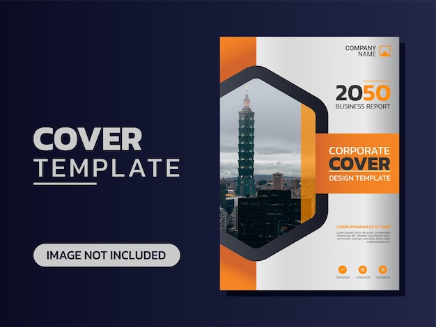 Vector professional corporate book cover template