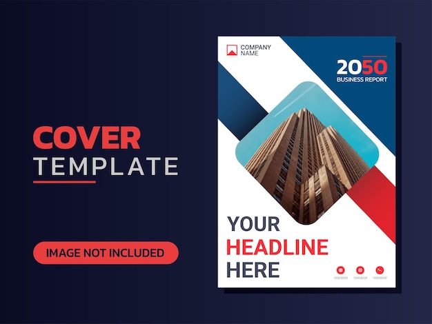 Vector professional corporate book cover template
