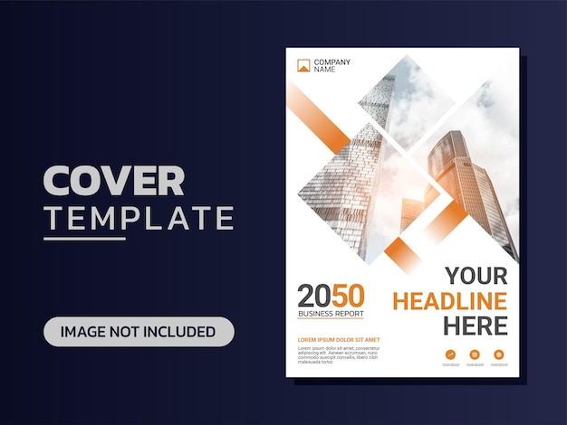 Vector professional corporate book cover template