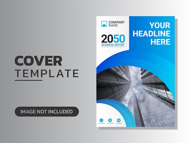 Professional corporate book cover template