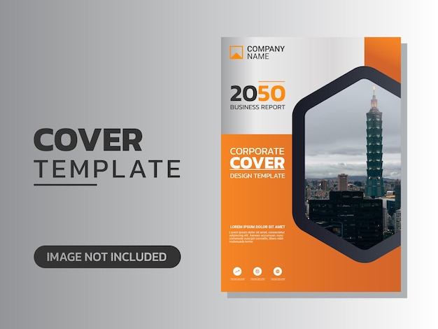 Professional corporate book cover template