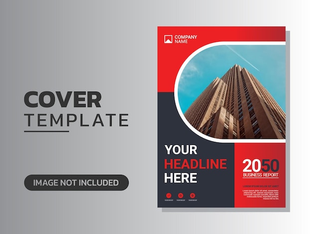 Professional corporate book cover template