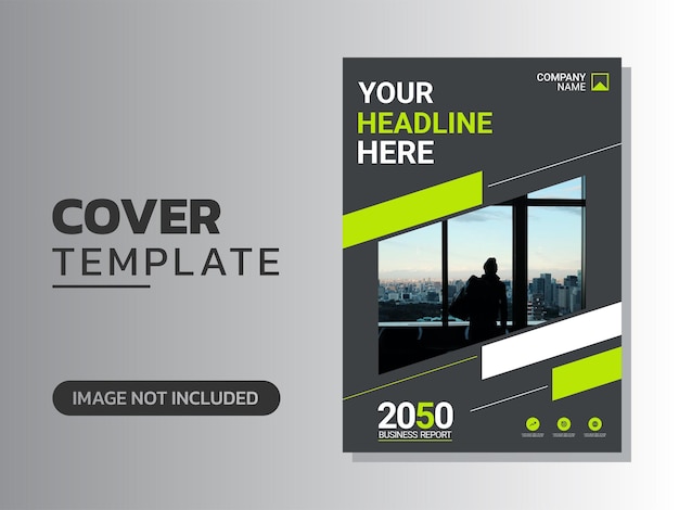 Professional corporate book cover template