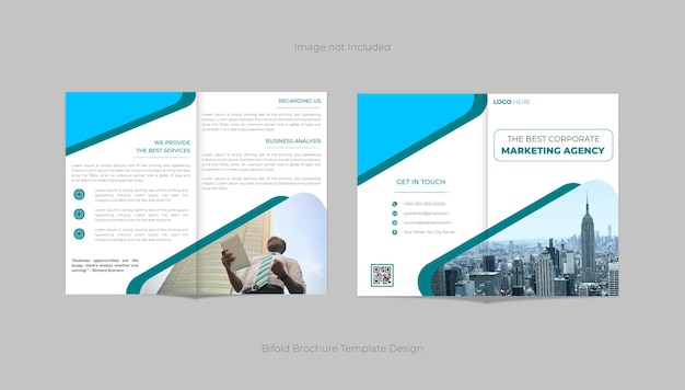 Progettazione di brochure bifold aziendale professionale