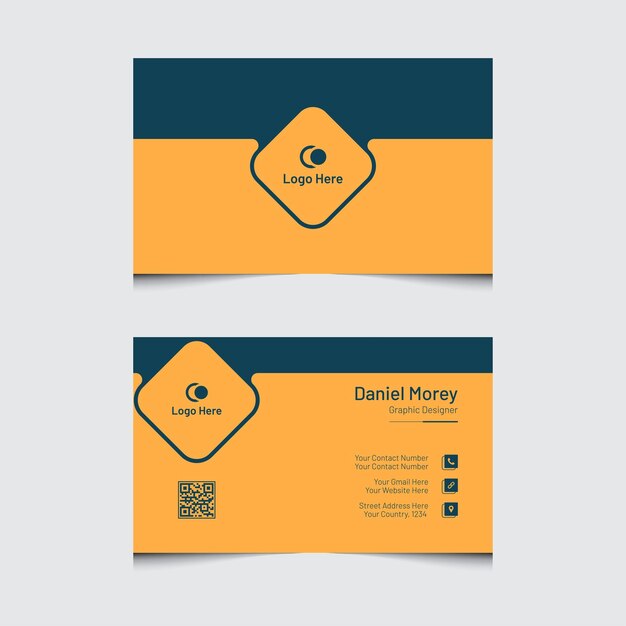 Professional corporate business card template