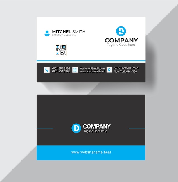 professional corporate business card