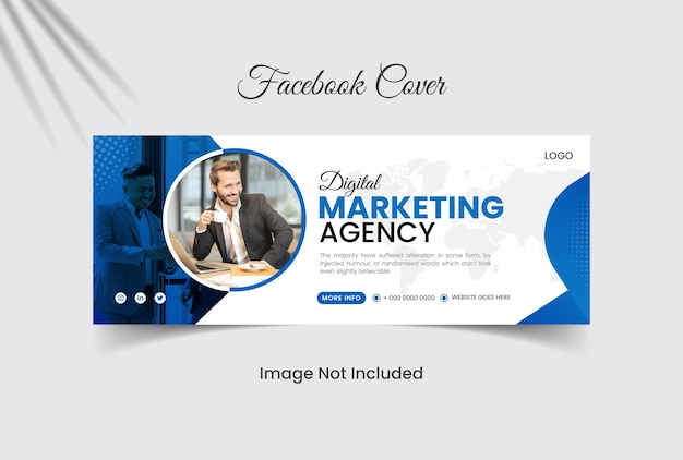 professional corporate business Facebook cover design template