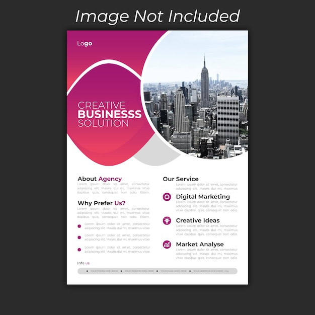 Professional Corporate Business Flyer design template vector file