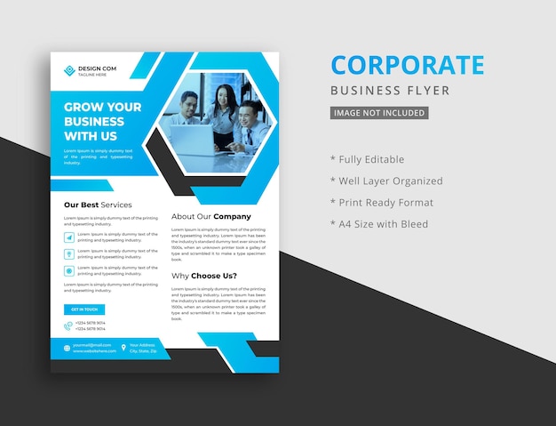 Professional corporate business flyer design