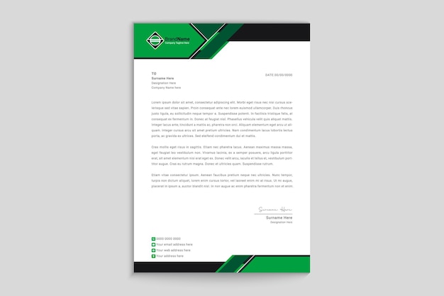 Professional Corporate business letterhead template