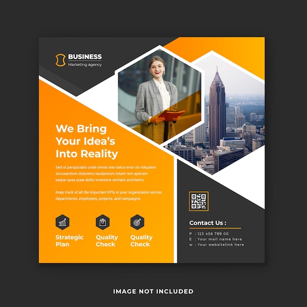 Professional corporate business social media post templates and instagram post design