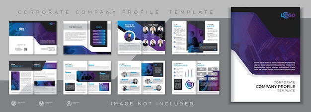 Professional corporate company profile template design