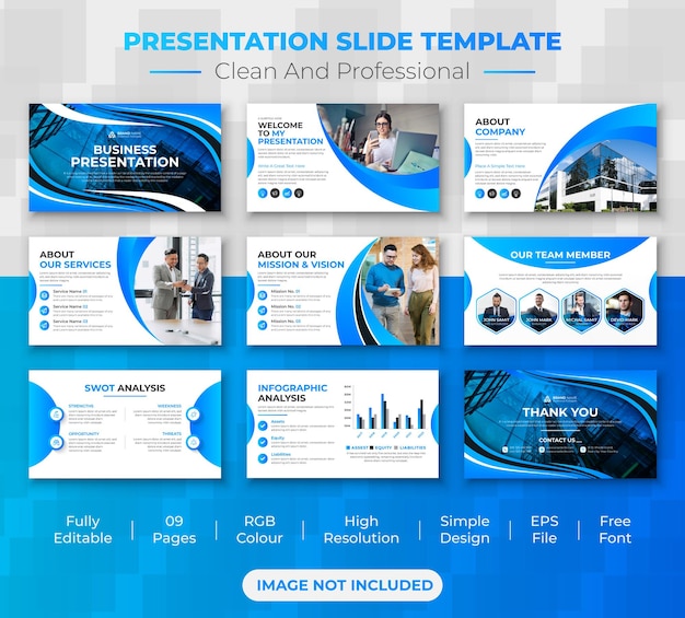 Professional and corporate powerpoint presentation slide template design