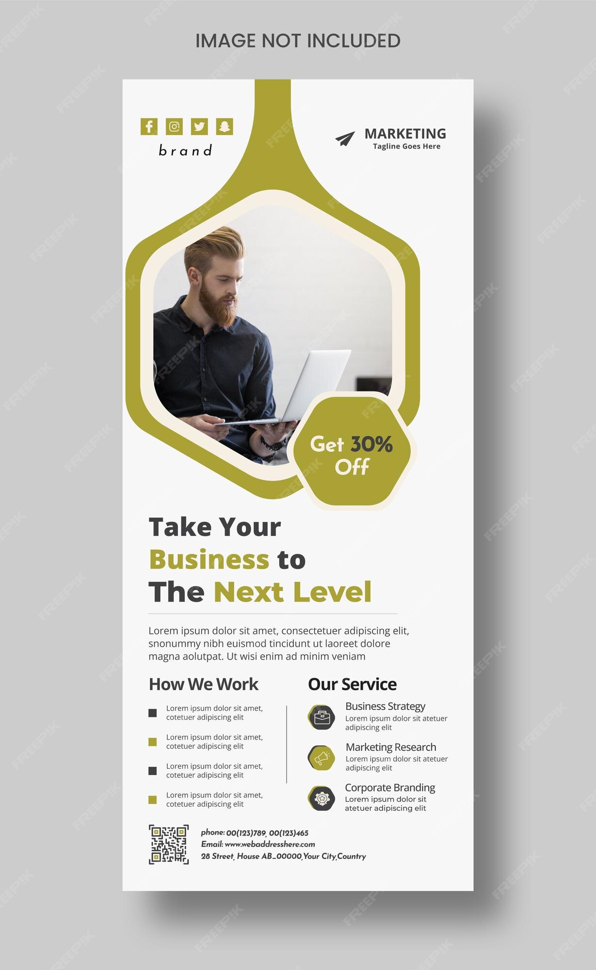 Pull up banner template pdf