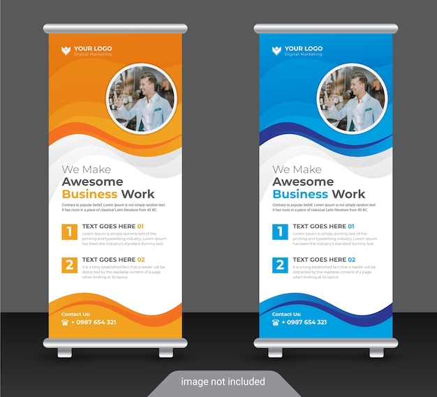 Professional Corporate roll up or x banner design template