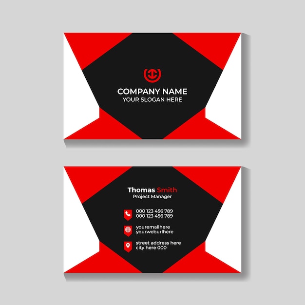 Professional creative business card design template