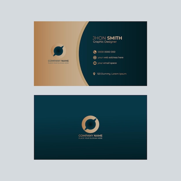 professional and creative business card design template