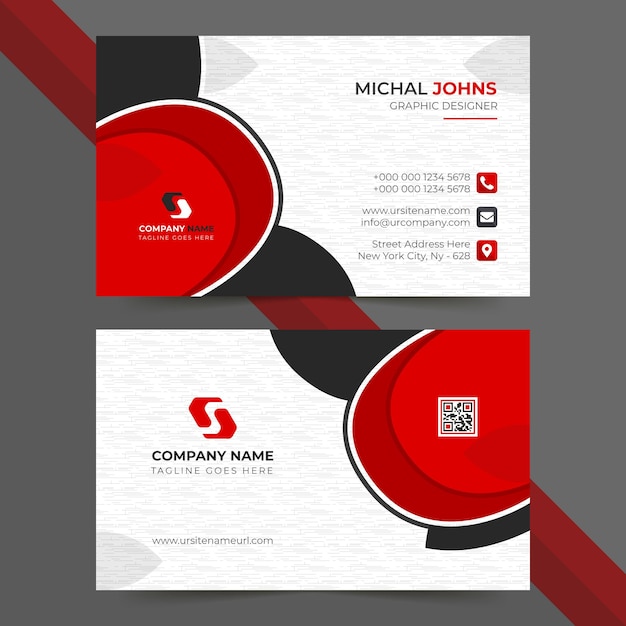 Professional creative business card and modern visiting card design template
